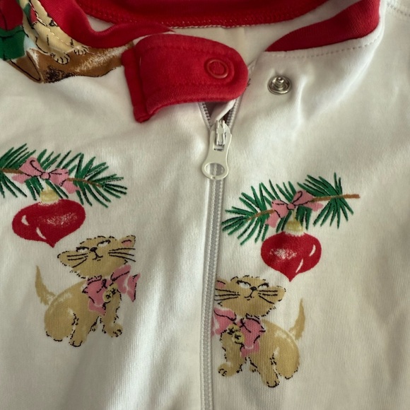 The Beaufort Bonnet Company, Christmas pajamas with zipper and footies, 12-18M - Picture 3 of 5